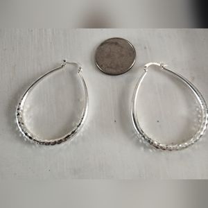 Sterling silver earrings (w/quarter to show size)
